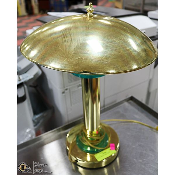 BRASS DESK LAMP 17" TALL