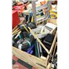 LARGE CRATE OF COMMERCIAL TOOL AND ACCESSORIES