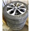 Image 1 : SET OF 4 NISSAN 195-55-R16 TIRES WITH RIMS