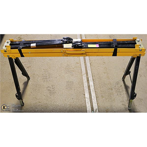 2 HEAVY DUTY SAW HORSES BOTH ARE FOLDABLE