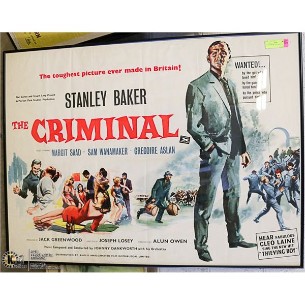 MOVIE POSTER THE CRIMINAL