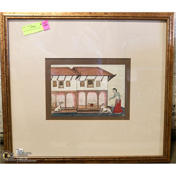 19TH CENTURY NEPAL ART PIECE