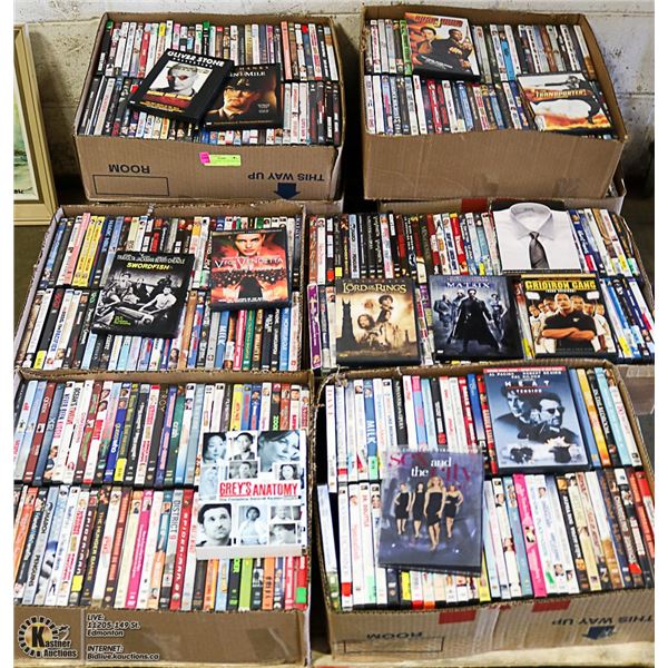 500 PLUS COMEDY ACTION POPULAR DVD TITLES