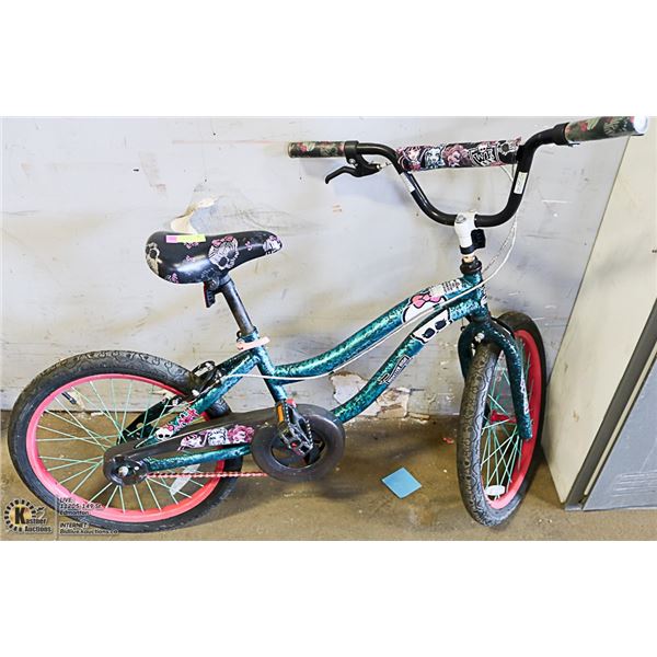 DYNACRAFT MONSTER HIGH GIRL BIKE