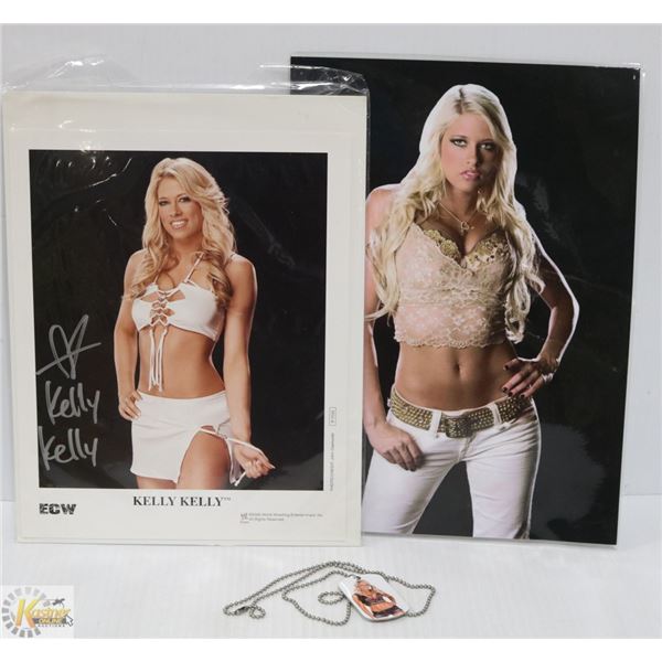 WWE COLLECTIBLES: "KELLY KELLY" PICTURES WITH