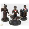 Image 1 : LOT OF 3 BAND ORNAMENTS: INCLUDES DRUMMER,