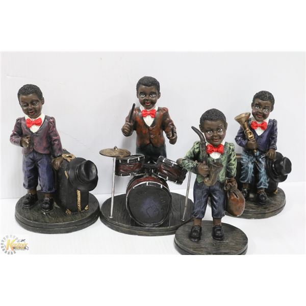 LOT OF 4 BAND ORNAMENTS: INCLUDES DRUMMER,
