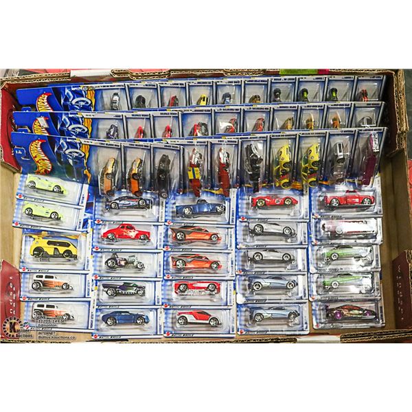 LOT OF 55 HOT WHEELS, COMPLETE SET OF 2002 1ST ED