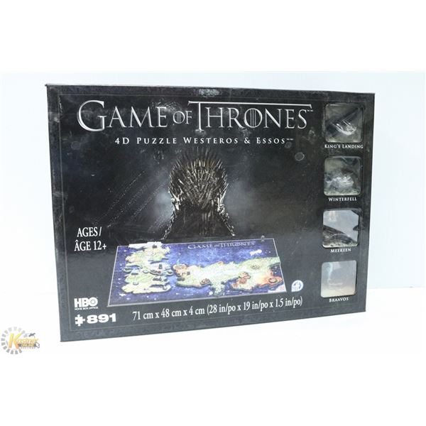 GAME OF THRONES 4D PUZZLE WESTEROS & ESSOS