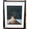 Image 1 : SHOWHOME FRAMED AND MATTED MAN WALKING IN SPACE