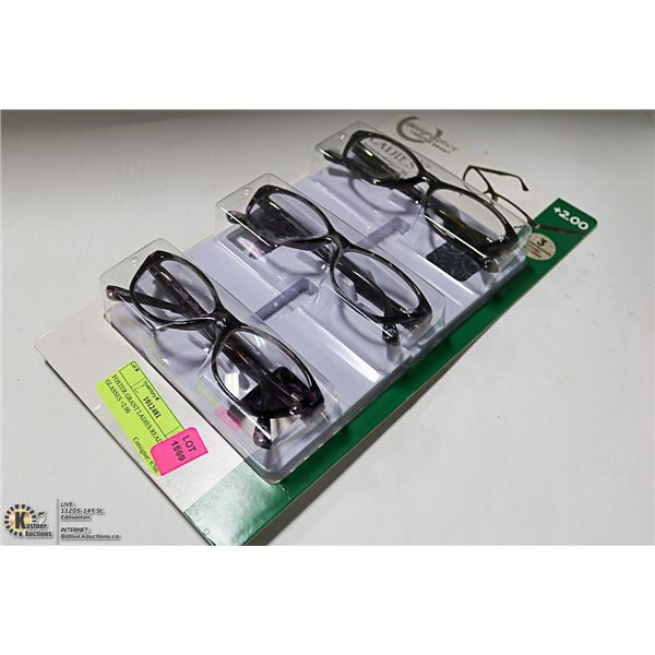 FOSTER GRANT LADIES READING GLASSES +2.00