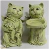 Image 1 : BOX W/ 2 CAT ANGELS GARDEN DECORS (1 HAS