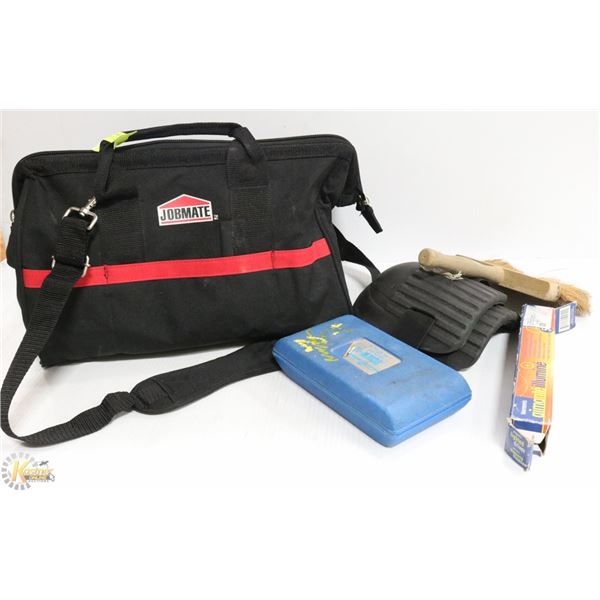 HEAVY DUTY JOBMATE CANVAS TOOL BAG FULL OF TOOLS