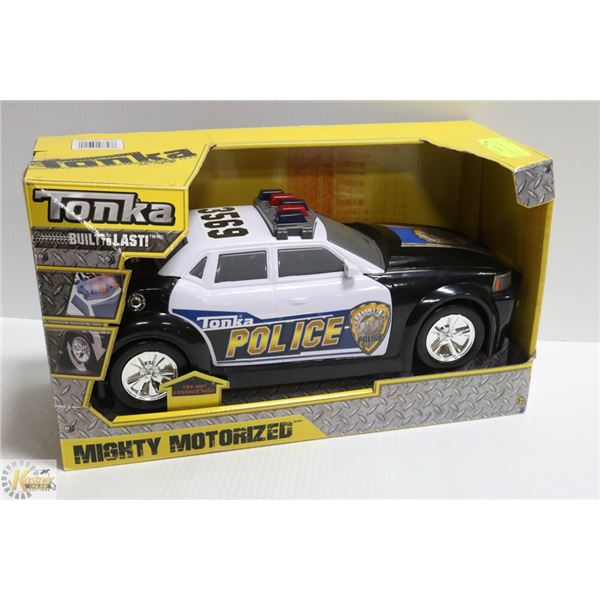 NEW TONKA MIGHTY MOTORIZED POLICE CAR
