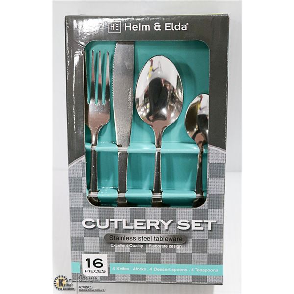 NEW 16PCS HEIM & ELDA CUTLERY SET