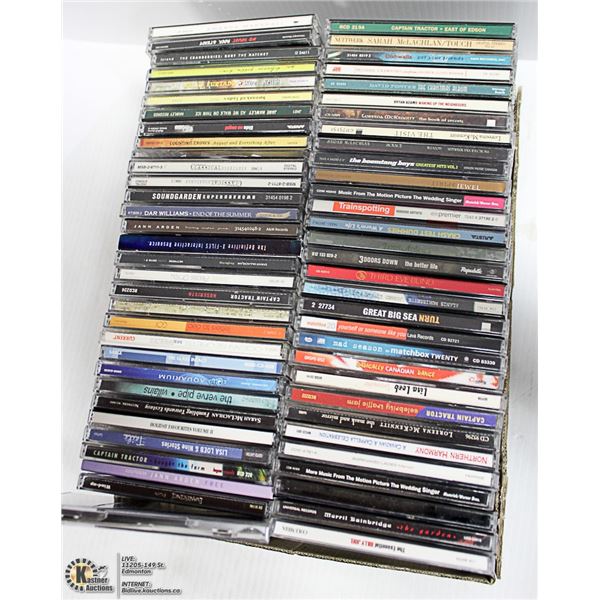 FLAT OF OVER 60 CDS,MOSTLY 90S ERA ROCK/POP