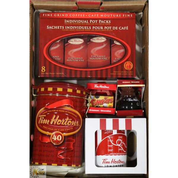 FLAT W/ NEW TIM HORTONS PRODUCTS INCL. 8 X 20 OZ