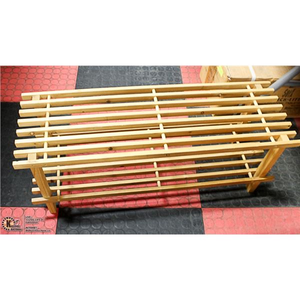 WOOD SHOE RACK