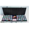 Image 1 : COMPLETE POKER SET WITH 1000 CHIPS IN CASE