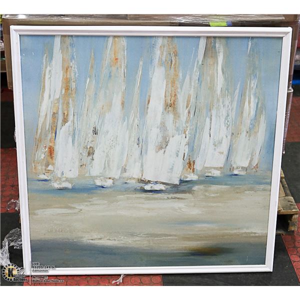 FRAMED PRINT: SAIL BOATS