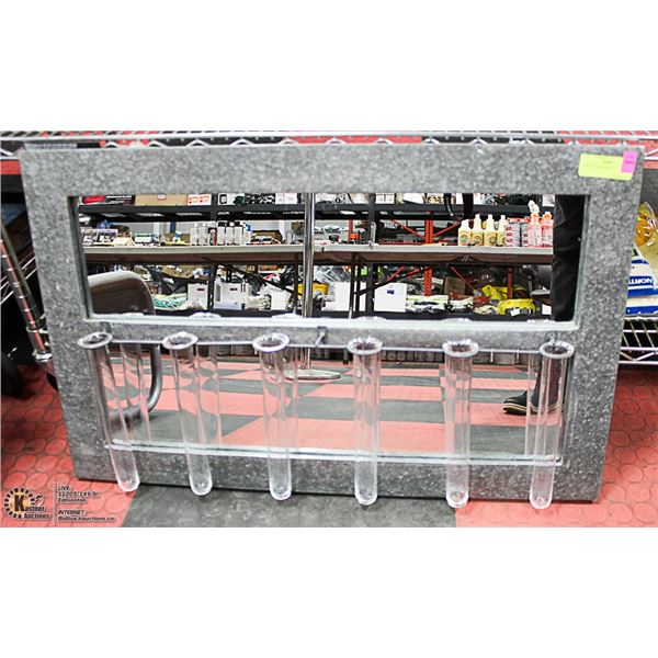 HOME DECOR MIRROR, 1 TUBE IS CRACKED