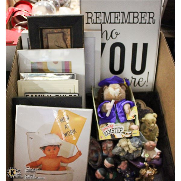 BOX W/ FRAMES & PLAQUES WITH INSPIRATIONAL