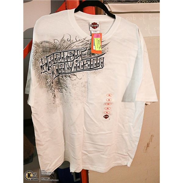 NEW AUTHENTIC WHITE/BLACK HARLEY DAVIDSON
