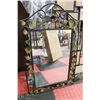 Image 1 : DECORATIVE WALL MIRROR:  MIRROR SIZE = 12" x 19"