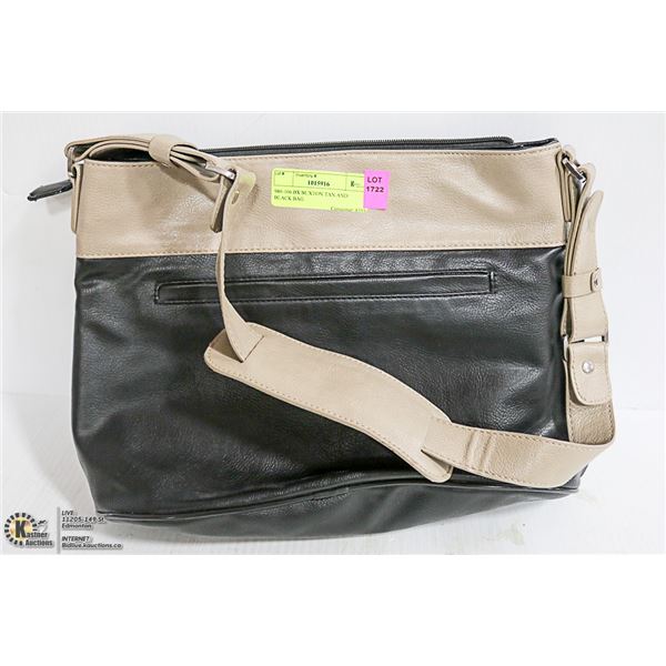 BX BUXTON TAN AND BLACK BAG