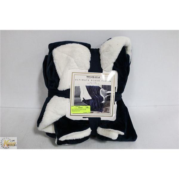 MON CHATEAU MATE PLUSH THROW 60" X 70"