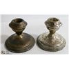 Image 1 : SET OF TWO 925 STERLING SILVER CANDLE STICKS