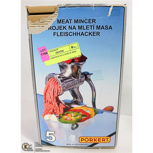 MEAT GRINDER NO.5 NEW IN BOX