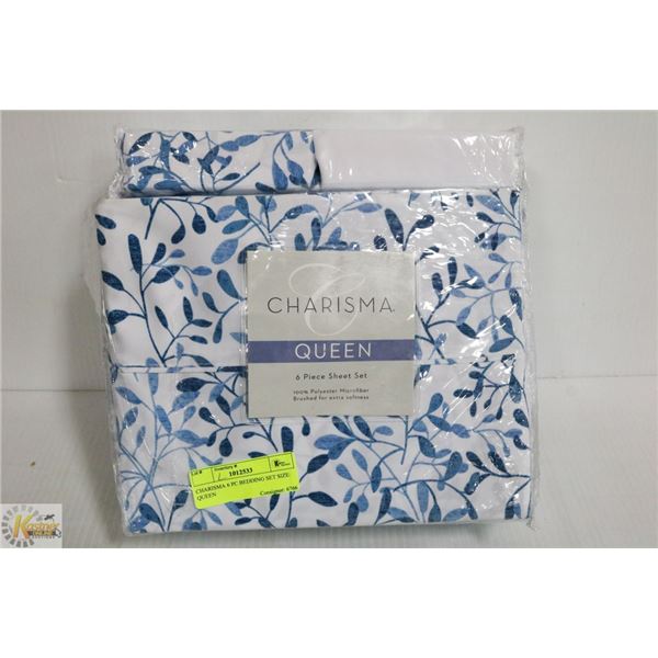 CHARISMA 6 PC BEDDING SET SIZE: QUEEN