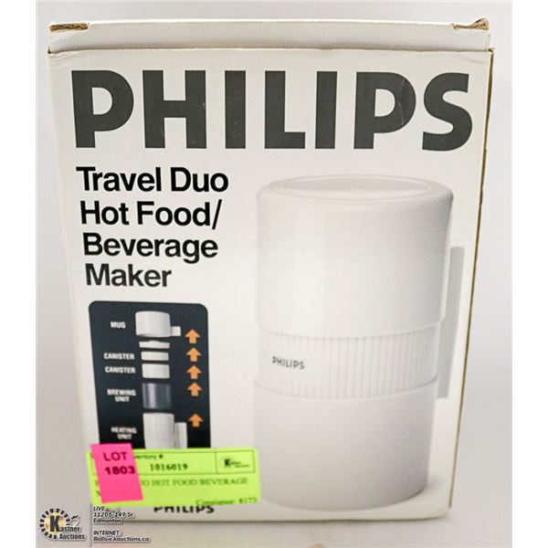 PHILIPS DUO HOT FOOD/ BEVERAGE MAKER