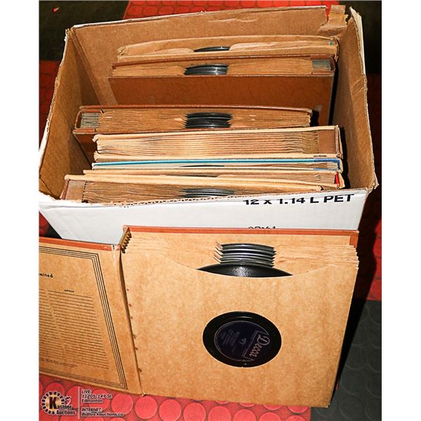LOT OF 78 RPM RECORDS