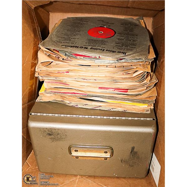 LOT OF 78 RPM ALBUMS PLUS METAL CASE