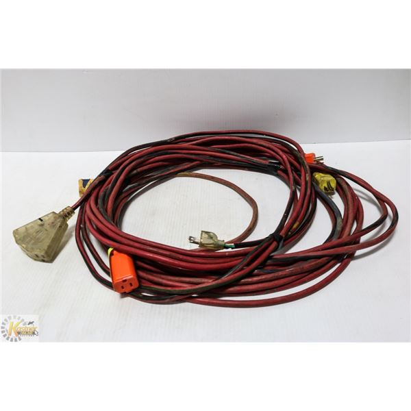 LOT OF 3 EXTENSION CORDS
