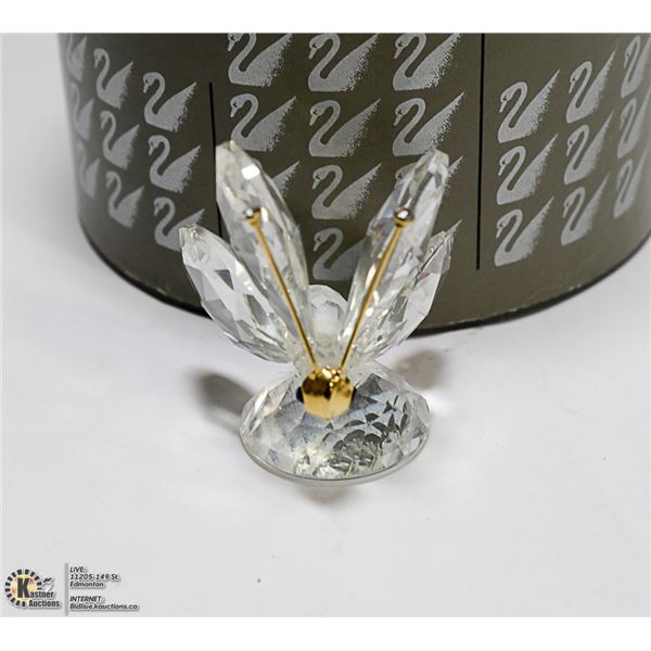 SWAROVSKI SILVER CRYSTAL BUTTERFLY IN BOX