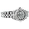 Image 4 : Rolex Ladies Stainless Steel Quickset Meteorite Diamond Lugs Jubilee Datejust Wr
