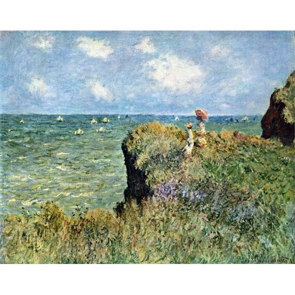 Claude Monet - Walk on the Cliffs