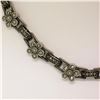 Image 2 : Judith Jack 16" Sterling Silver Marcasite Flower Cluster Chain Necklace w/ Box