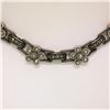 Image 3 : Judith Jack 16" Sterling Silver Marcasite Flower Cluster Chain Necklace w/ Box