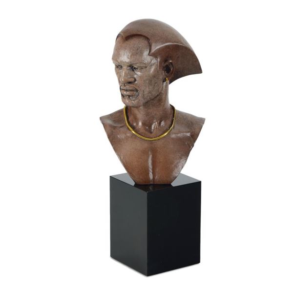 Thomas Blackshear,  Remembering  Limited Edition Mixed Media Sculpture on Marble