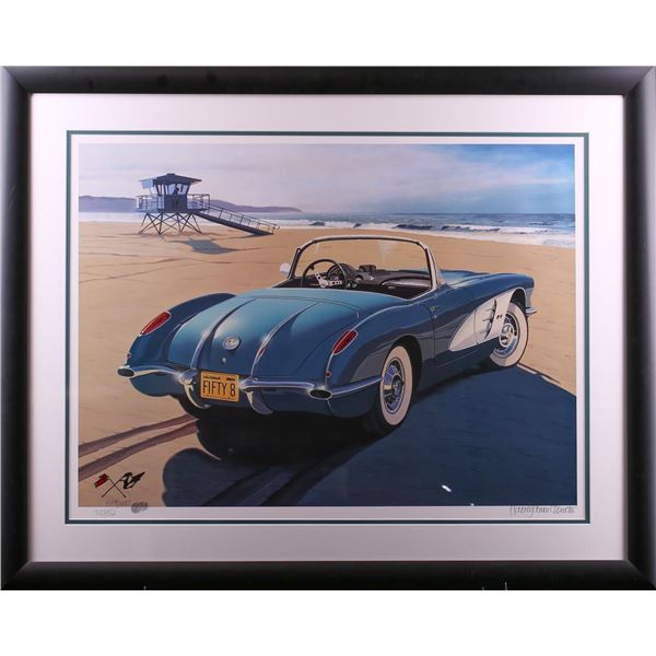 Harold James Cleworth 58 Corvette Limited Edition Lithograph