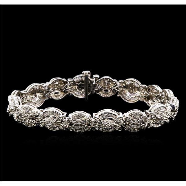 2.53 ctw Diamond Bracelet - 14KT White Gold