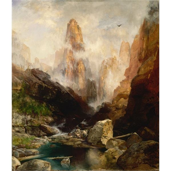 Thomas Moran - Mist in Kanab Canyon