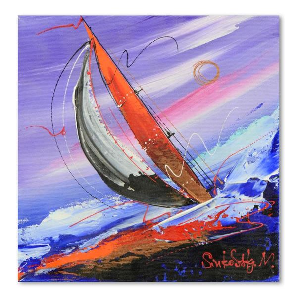 Natalia Sinkovsky, Original Acrylic Painting on Canvas, Hand Signed with Letter