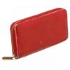 Image 3 : Louis Vuitton Red Vernis Monogram Zippy Wallet