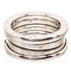 Image 1 : Bvlgari 18K White Gold B.zero1 Double Ring 48