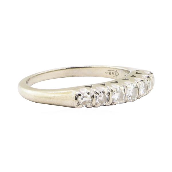 0.38 ctw Diamond Designer (M)ountain Motif Ring - 14KT White Gold